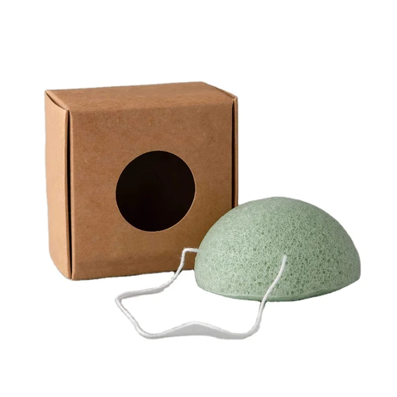 Фирменная торговая марка, оптовая продажа, натуральная японская Коньячная губка для лица и тела