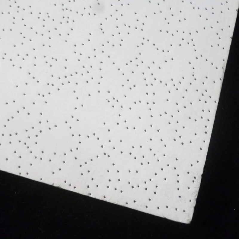 mineral fiber ceiling board with pinehole texture