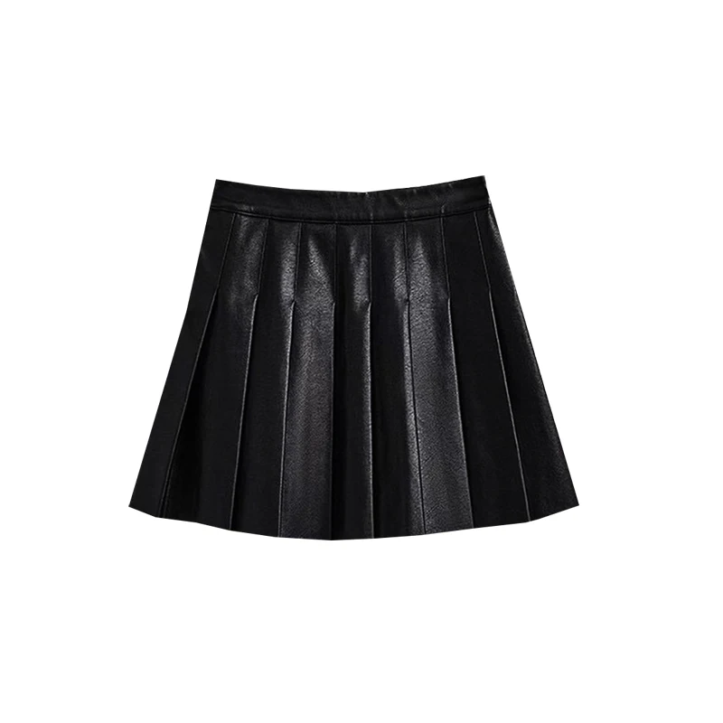 OEM SummerGirls Плиссированное кожаное платье Короткая юбка для детей