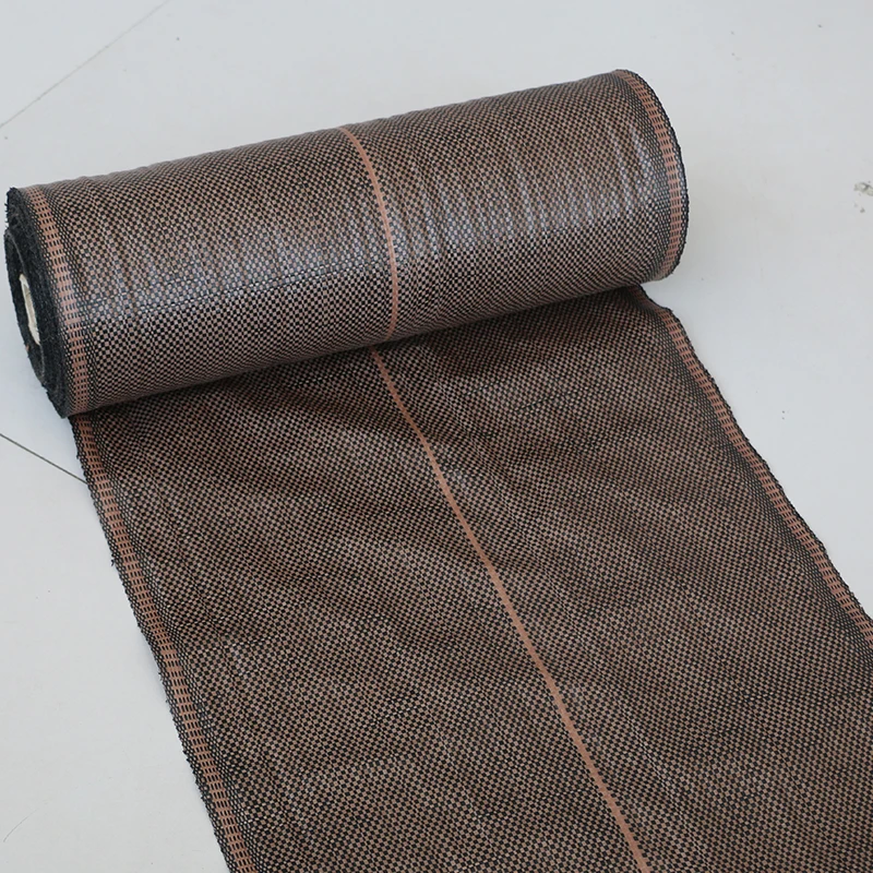 УФ-обработанная черно-коричневая ткань, сельскохозяйственный садовый коврик для борьбы с сорняками, барьерное покрытие, ткань для ландшафта