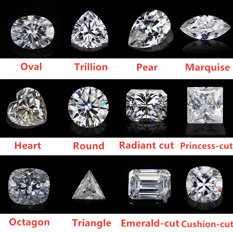 Wuzhou Supplier Wholesale D-VVS1 High Quality Marquise Cut White Moissanite Loose Diamonds with GRA Certificate Carat Moissanite