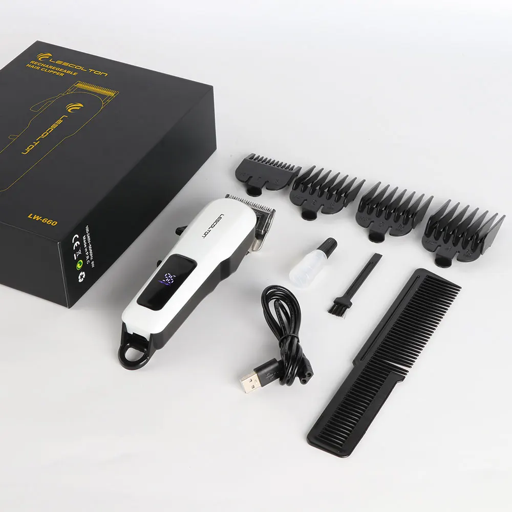 Original factory wireless rechargeable hair trimmer professional salon electric hair clipper