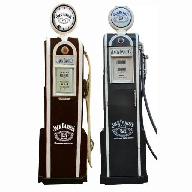 1,2/1,5/1,8 м античный классический топливораздаточная колонка бензинового насоса модель ретро старинные кованые изделия из металла для домашнего украшения американский старый газовый насос