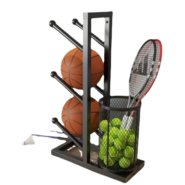 Basketball Stainless 5 Layer Store Shelf Stand Organizer Storage Display Gym Ball Rack