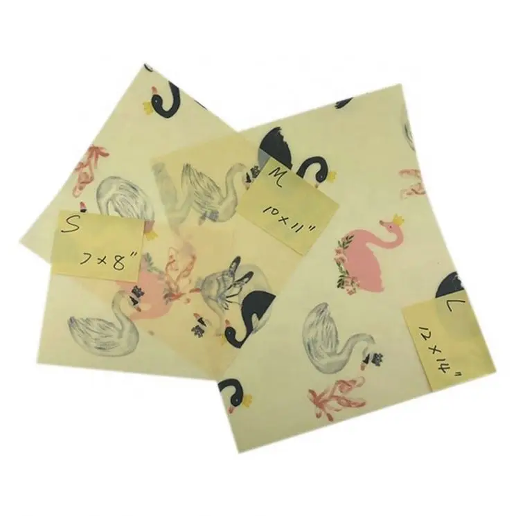 Factory Direct Sale Eco Friendly Reusable Beeswax Food Wraps With Food Safety Certificate