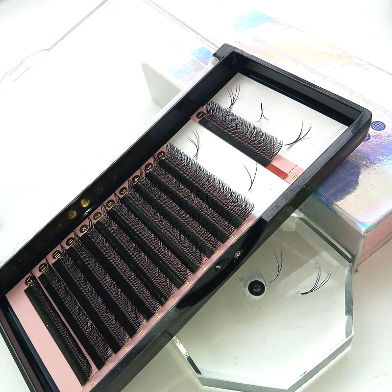 Премиум Быстрая доставка YY V Y-образные объемные ресницы для наращивания Корея PBT волокно 8-15 мм легкое наращивание ресниц полный объем