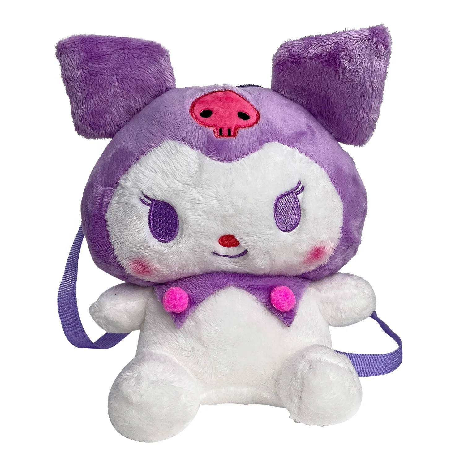 YIWU ALLSHINE 25cm Custom Plush Cute stuffed animal toys kuromi doll mochila plush backpack  Sanrio