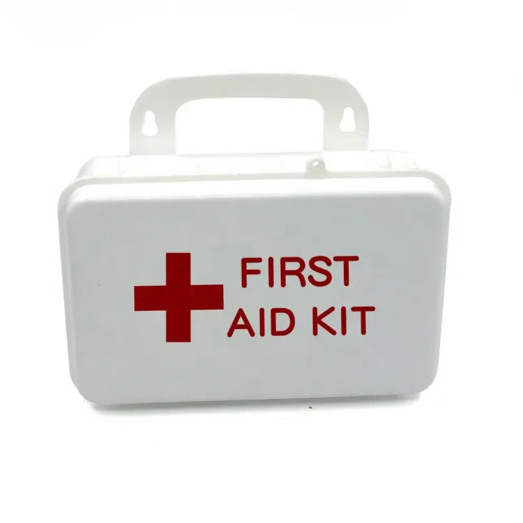 Custom Medical Equipment Mini First Aid Kit Car White PP First Aid Kit Bag Box with Items Travel First Aid Box With Portable
