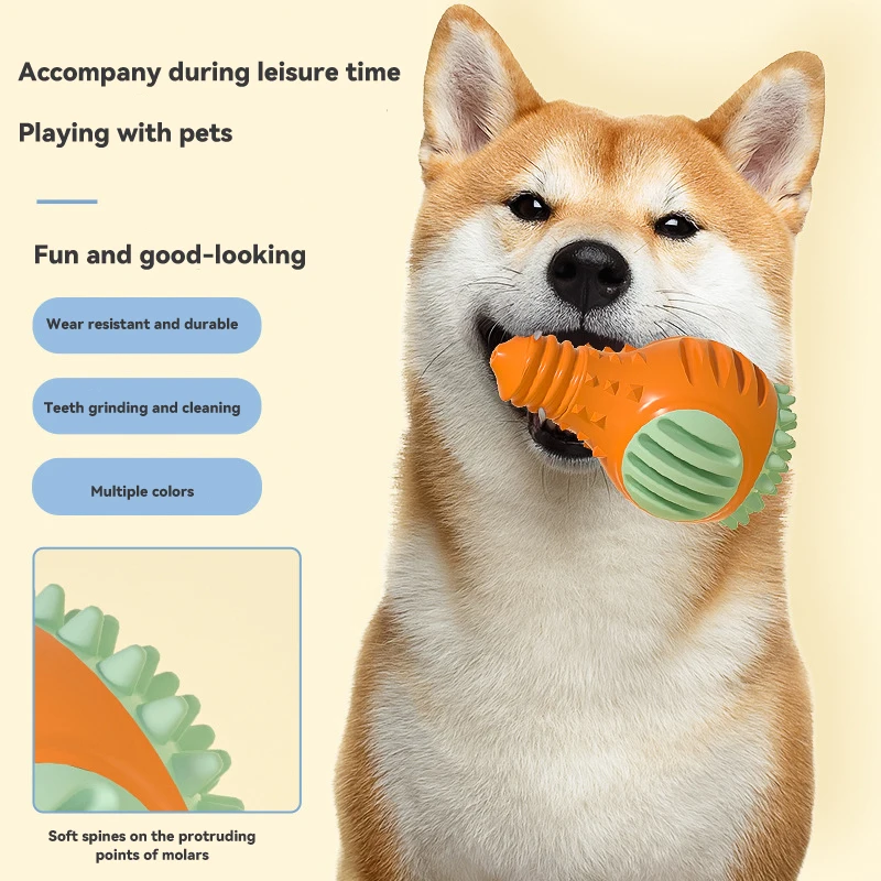 Pet toy Sound ball tpr light bulb shaped emitting ball molar bite resistant dog toy