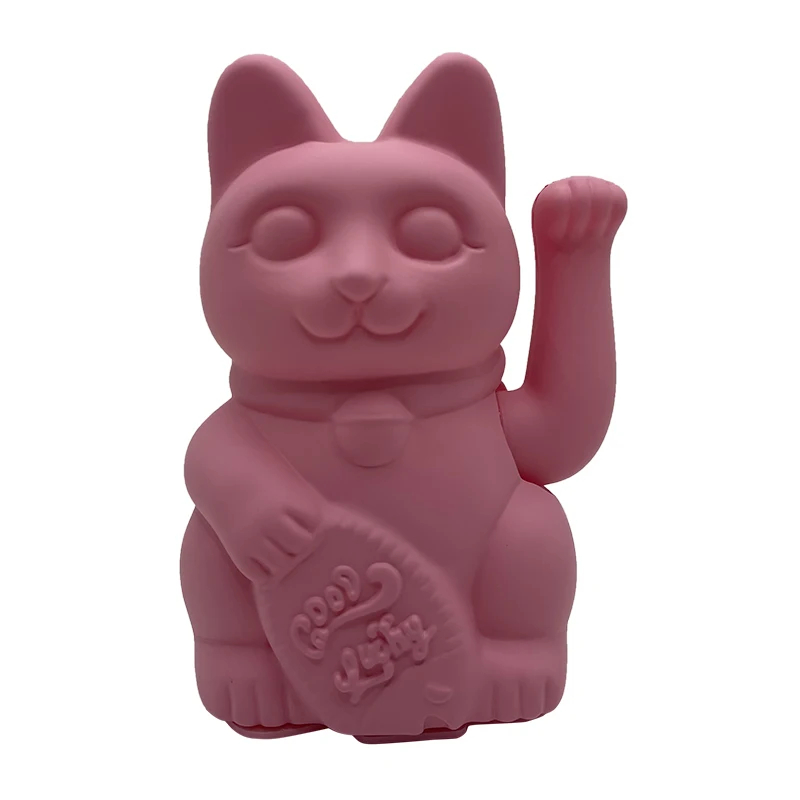 German hot style wave fortune cat can be customized color size plastic feng shui cat