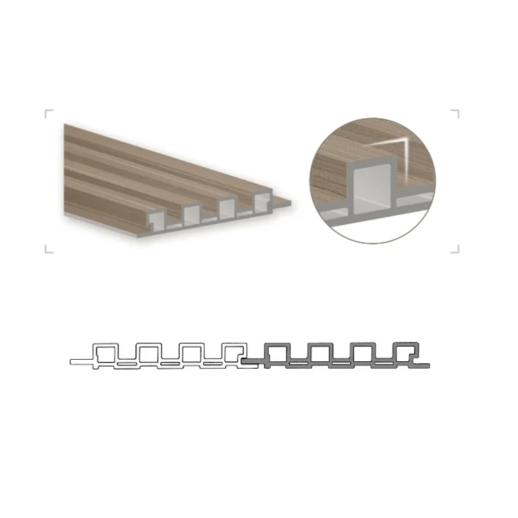 Hot sales pvc wpc wood grain wall and ceiling decorative  wainscoting panel