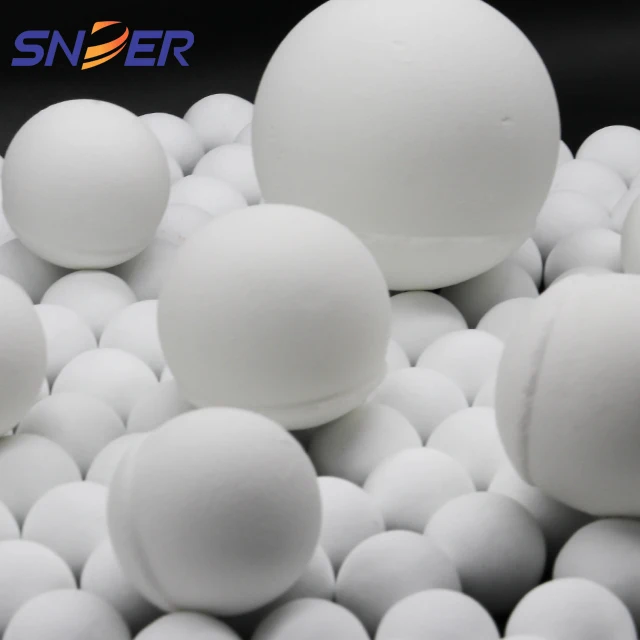 Ceramic industrial packing ball Inert Ceramic Alumina Support Media zirconia balls