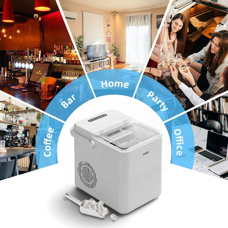 Factory Wholesale 1.5l Mini Ice Block Makers Portable Fast Efficient 6 Minutes Ice Maker Machine Home