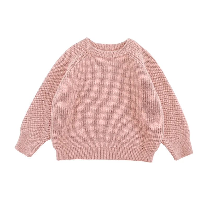 YOEHYAUL Boutique High Quality Autumn Spring Baby Infant Toddler Pullover Knit Clothes Kids Solid Color Sweater