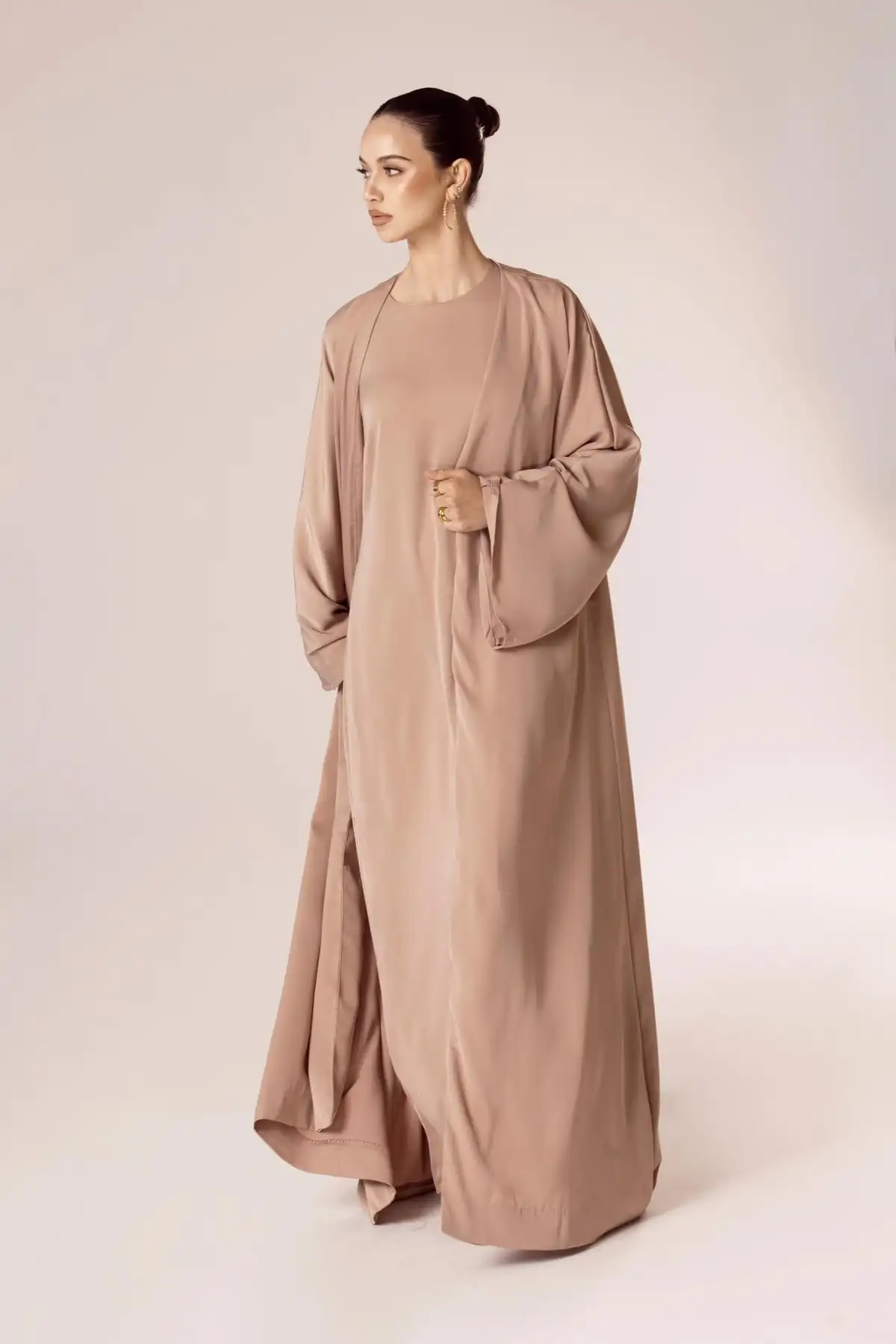 Best Price Chiffon White Chiffon Cape Dress Support Muslimah Dress Support Dress For Muslim Ladies New Fashion 2022