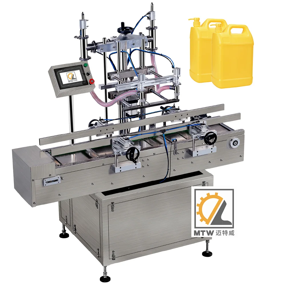 MTW automatic liquid weighting and filling machine  5 gallon pai car liquid production packing line