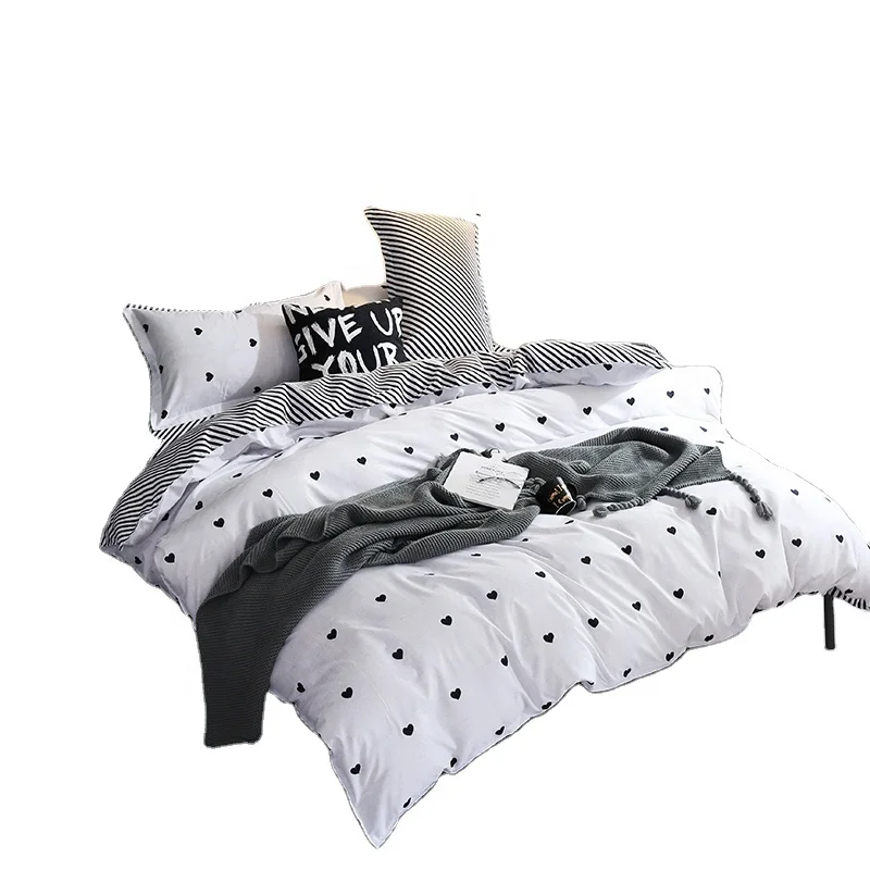 
2020 allbright bedroom set microfiber polyester bedding set with bright duvet covers 