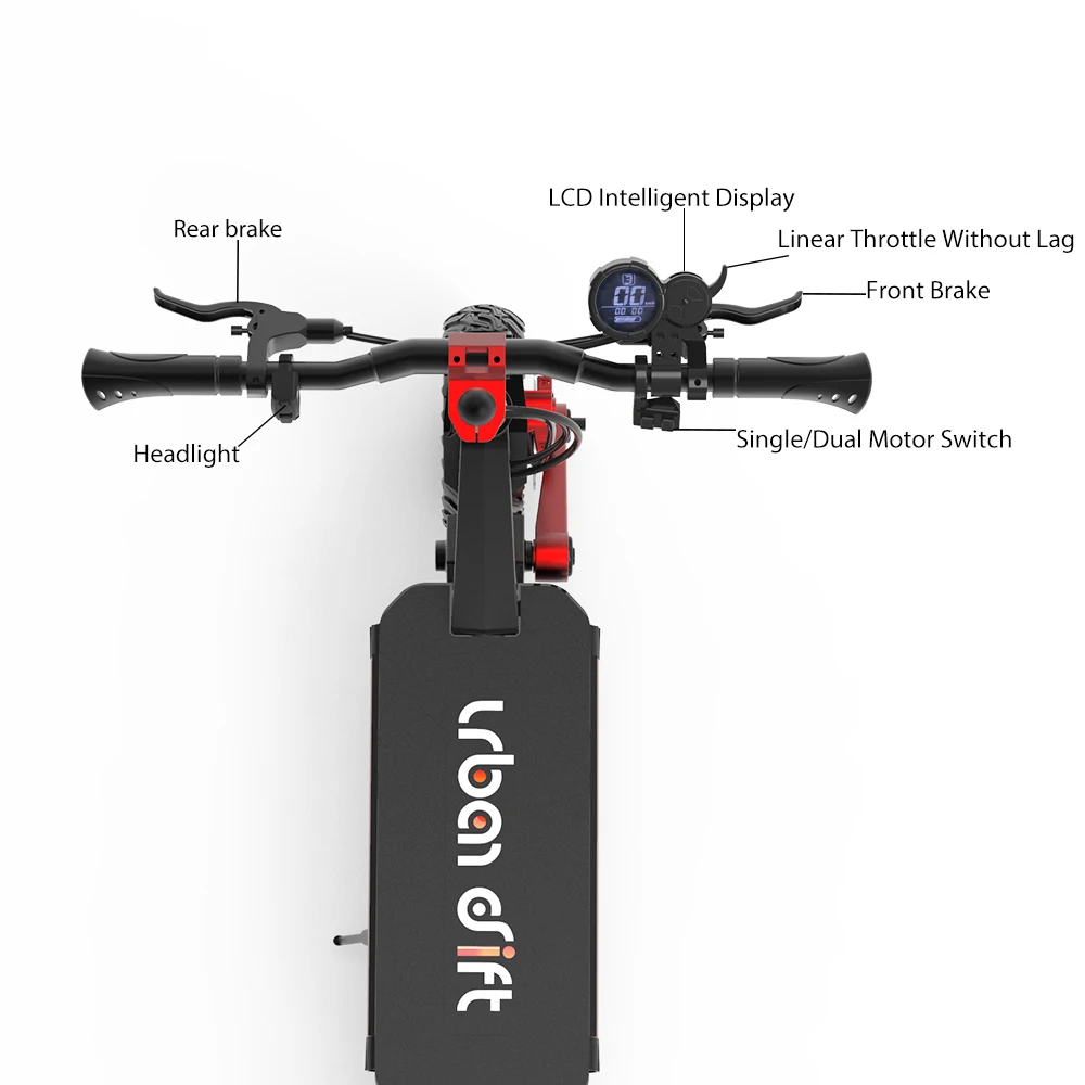 Portable Powerful 2000w 52v 60Km/h Personal Skateboard Two Wheeler Speed Skuter Electric Scooter Par Adult For Adults Fast