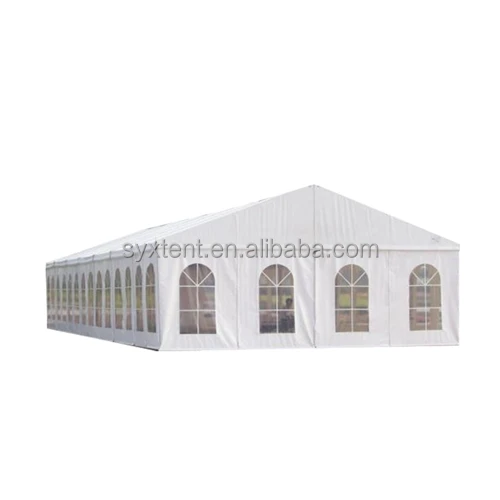 Outdoor Luxury Large White Aluminum Warehouse Marquee PVC Roof Waterproof Frame Exhibition Storage Tent Wedding Party  Tent