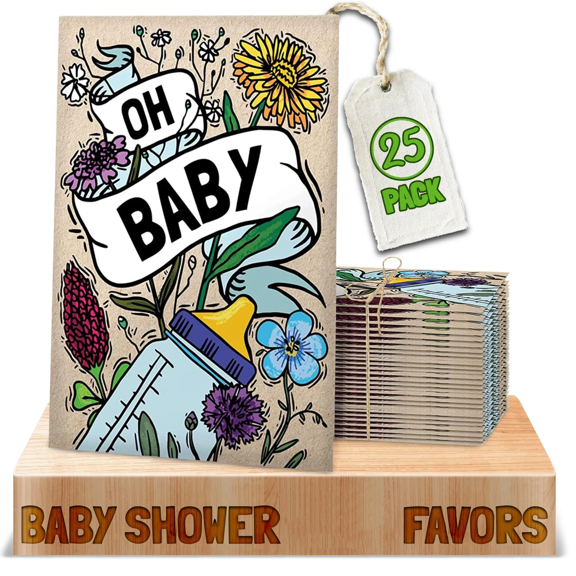 High Quality Oh Baby Wildflower Favors for Any Baby Shower