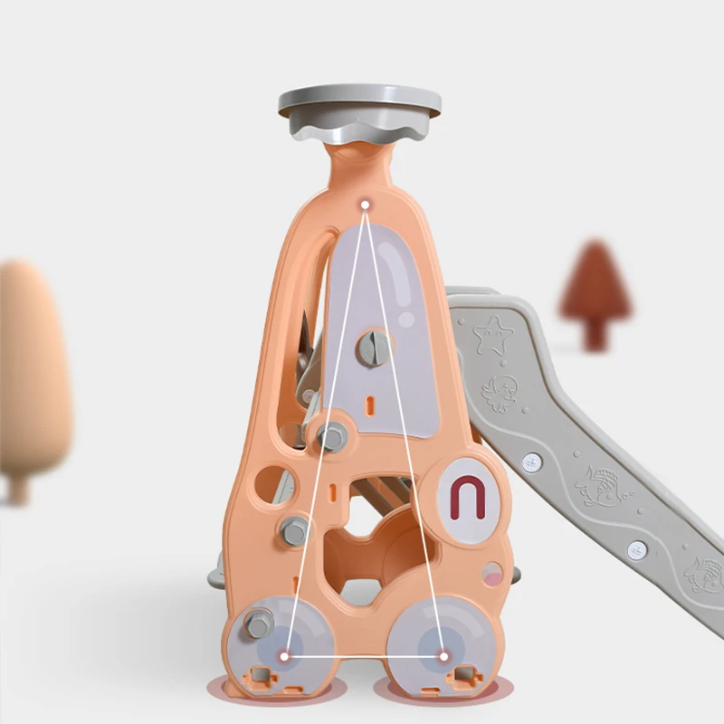 
Children Indoor Playground Baby Multifunctional Toys Kids Plastic Swing Slide 