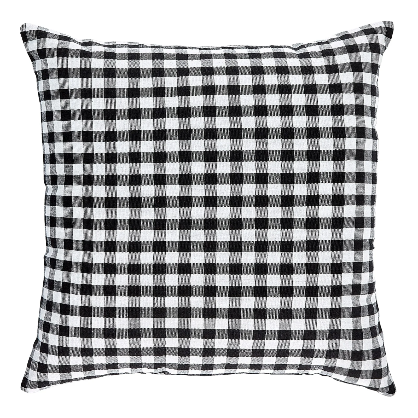 Black And White Home Decorative Square Buffalo Check Sofa Pillow Cover