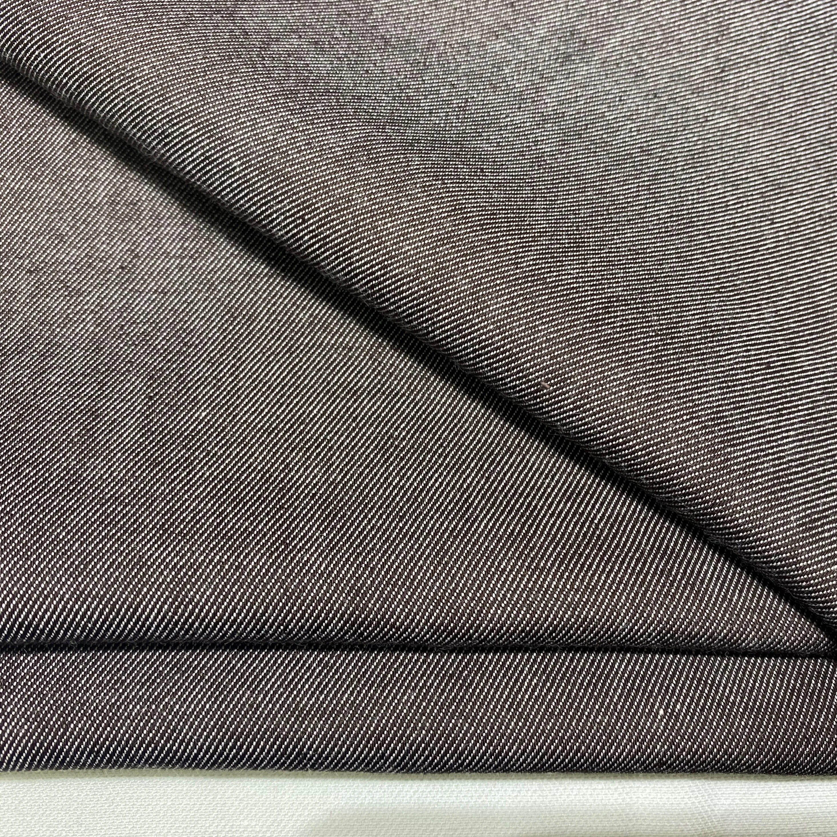  New Designs In Stock Woven Cotton Polyester Spandex Fabric Soft Solid Color Durable Stretch