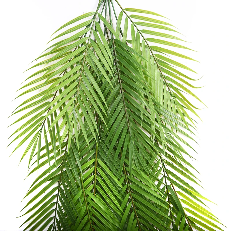 Fuyuan high quality tropic big greenery leaves Kwai palm leaves artificial hanging vine for decoration