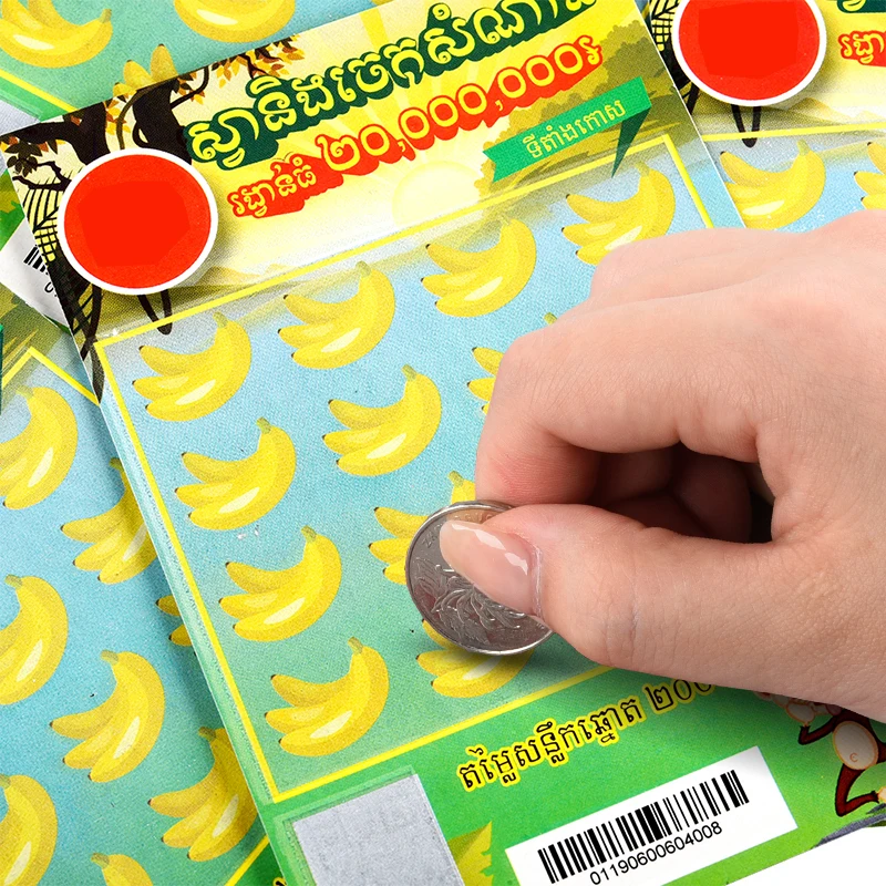 Scratch Off Lottery Tickets Multi-Appearance Lottery Scratch Card Printing Customization Lottery Tickets Maker