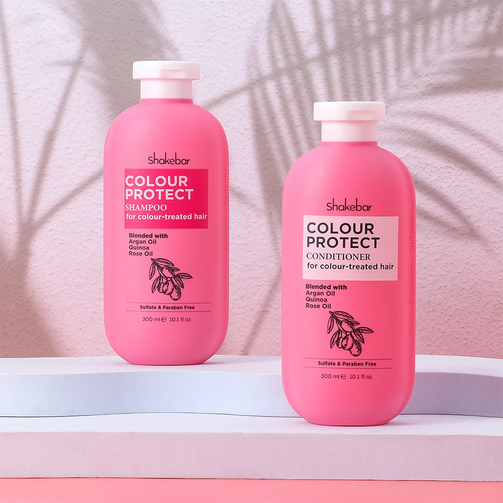 Shakebar Wholesale Private Label Protect Hair Colour Moisturizing Argan Oil Hair Product Shampoo and Conditioner Guangzhou