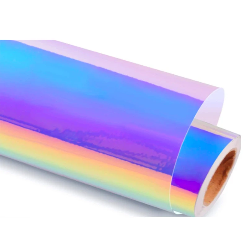 Resistant Blue Dichroic Holographic Blaze Iridescent Rainbow Film Building Glass Film