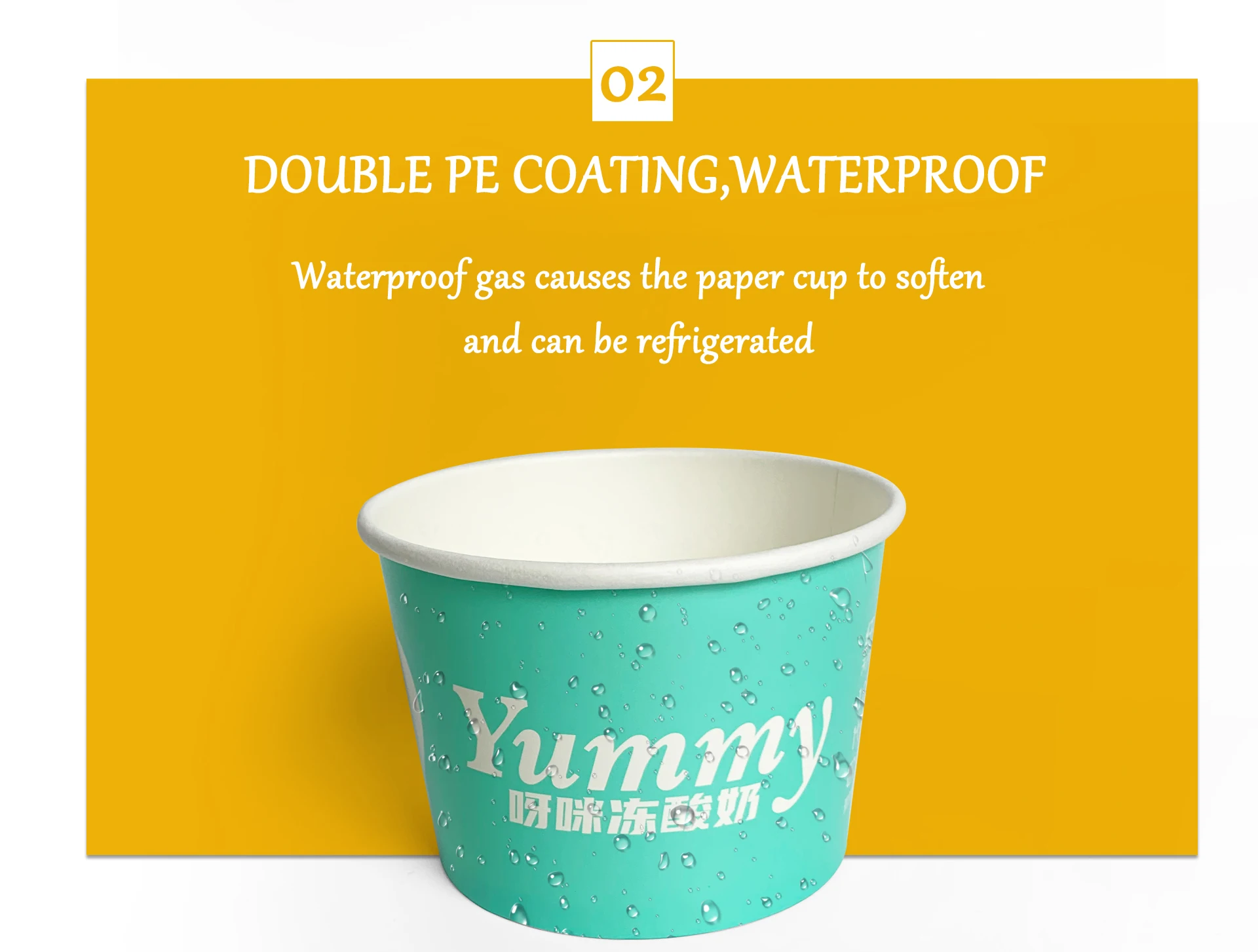 Paper container food grade icecream cups packaging ice cream paper cup