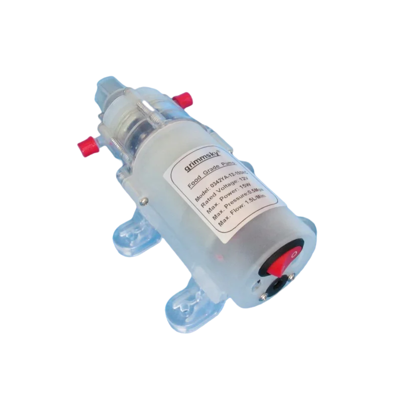 Grimmsky Very Quiet Non-toxic Tasteless Odorless 1.5L/Min 12V DC 15W Food Grade Liquid Transfer Pump