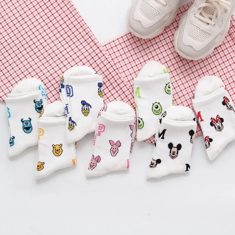 Wholesale New Arrival High Quality Hosiery High Elastic White Socks Colorful Cute Socks