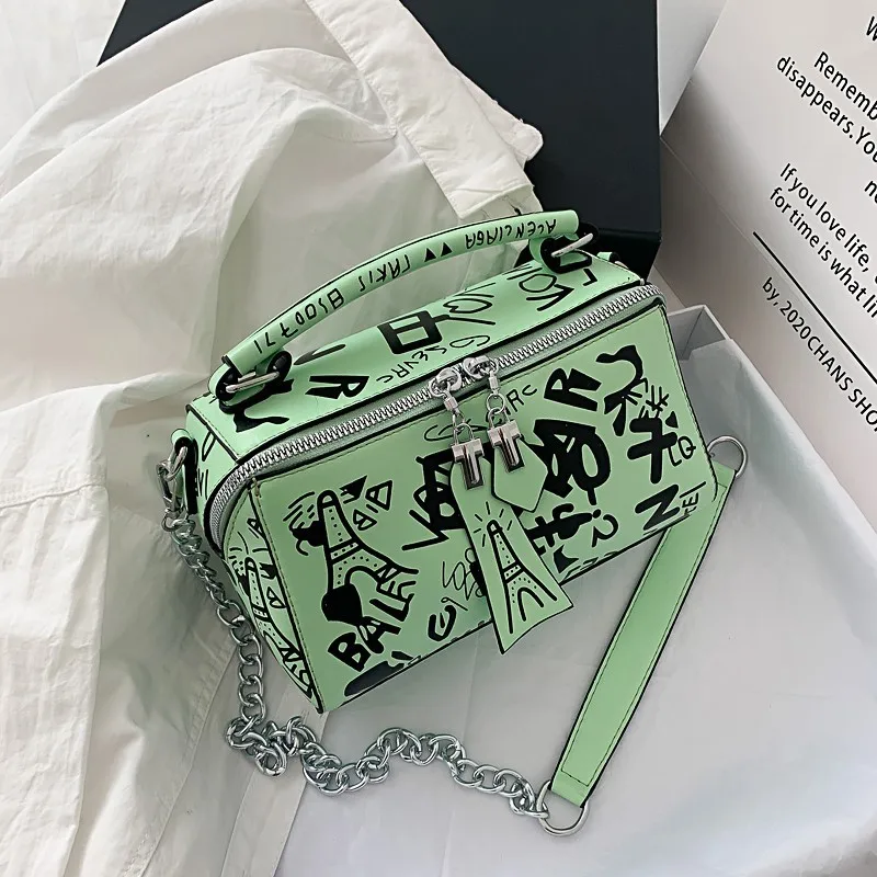 Graffiti Bag for Women  Large Luxury Handbags Designer Letter Crossbody Shoulder Bag Women Travel Bag Ladies Boston Purses