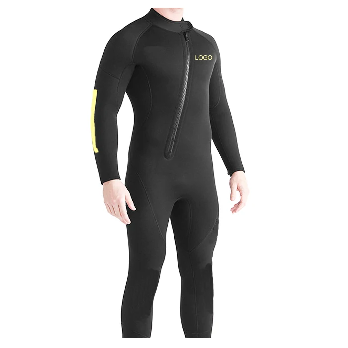 New Style Neoprene Surfing Suits Long Sleeve Slant Front Zipper One Piece Swimsuit 3mm Rash Guard