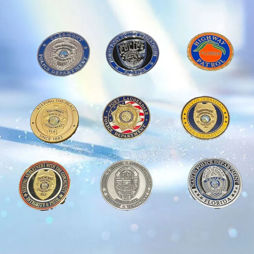Free Sample Customized Challenge Coin Manufacturer Soft Enamel Coin with Offset Details Fire logo Coins