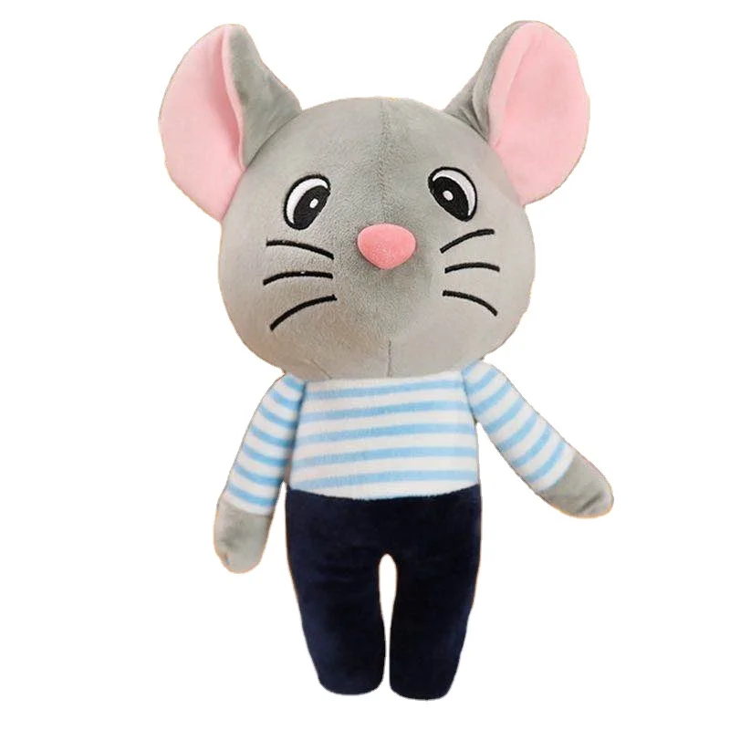 Wholesale LOW MOQ Cartoon Plush Mouse Doll Soft Stuffed Animal Plush Rat Toys Cute  Mouse Plush Toys