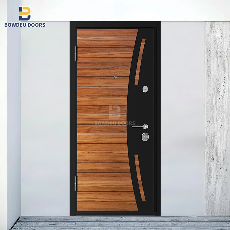 Turkey doors steel security entrance bullet proof aluminum doors Residential Russia Steel Security Door