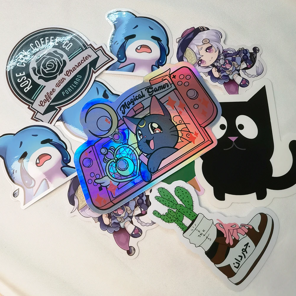 Cheap Price Customized Printing Die Cut waterproof neon color sticker