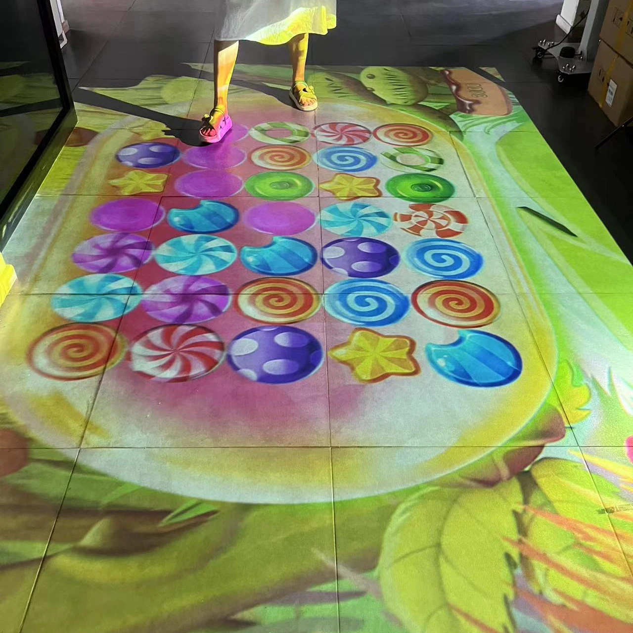 Hot Professional Interactive Floor Projection System, 3D Interactive Projector Wall Children Games