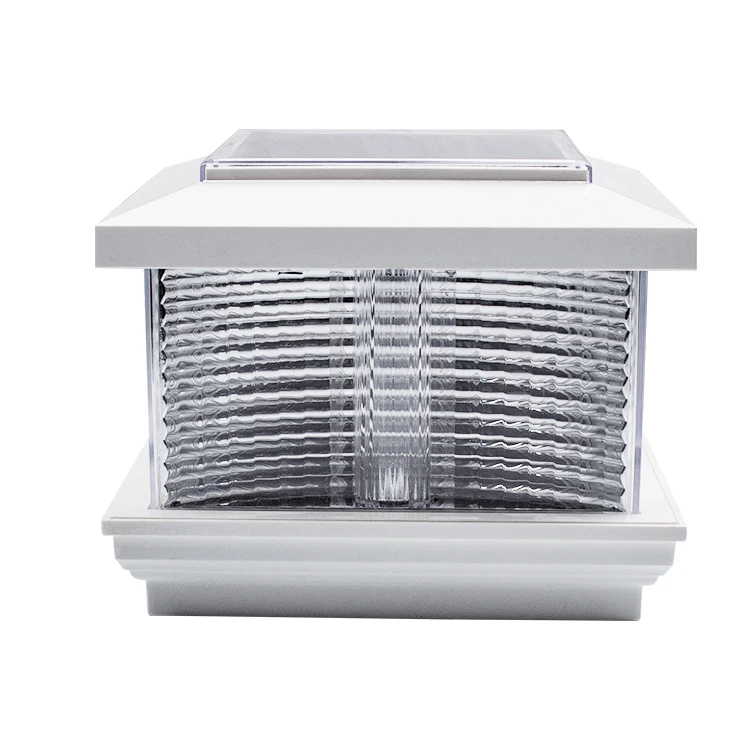Outdoor Modern Pillar Design Jardin Luz Outdoor Gate High Quality Plastic Solar Light For Fence Post Cap