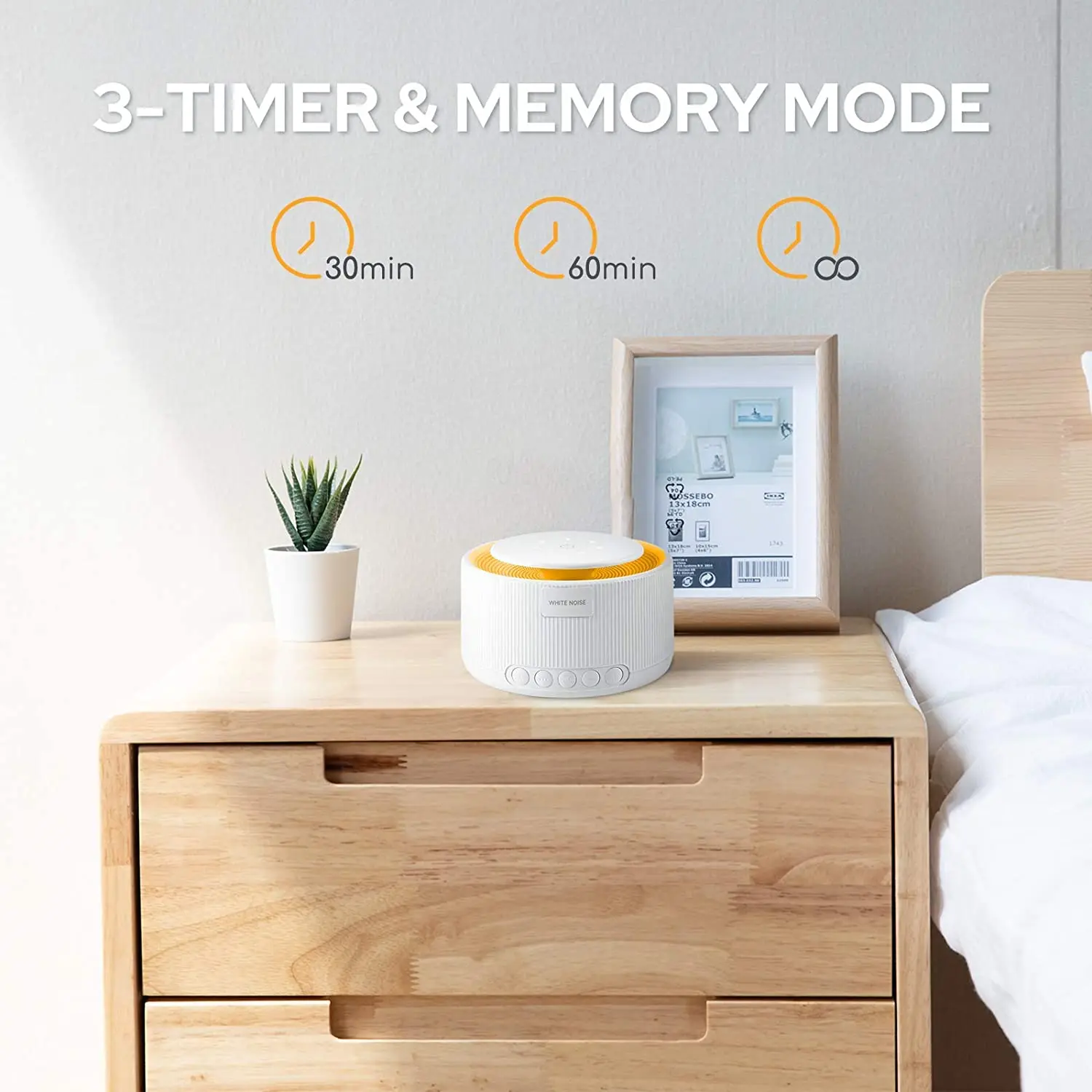 Sleep Aid Device Therapy White Noise Sound Generator Portable Sleeping Sound Machine for Home Office Baby Travel