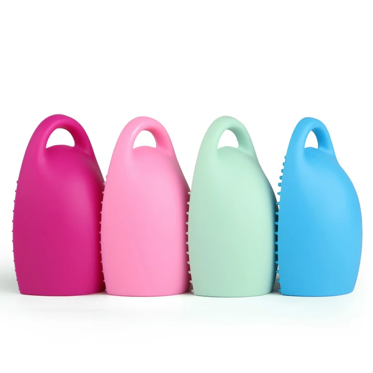 Widely Used Rise Innovative Glove-shaped Facial Sponges Cleansing Makeup Brush Cleaning Pad