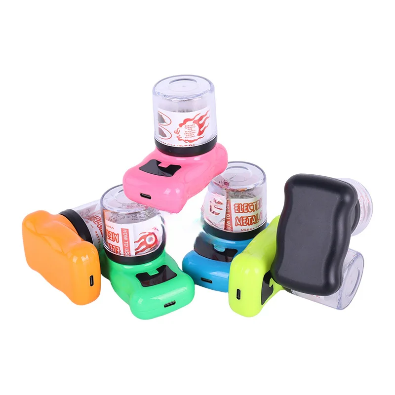 Wholesale Multi color Portable USB Charging Automatic Herbal Dry Herb Crusher Electric Herb Grinder