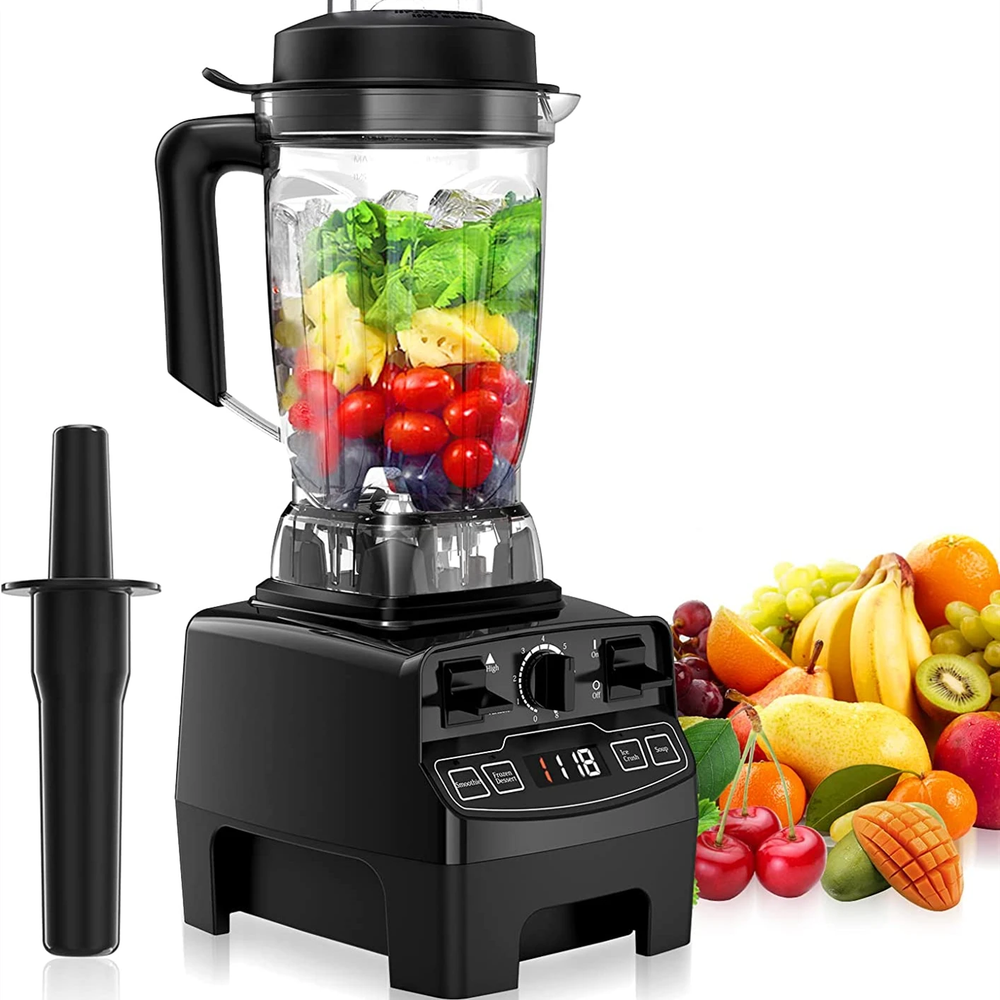Professional Heavy Duty High Power Food Processor Smoothie Electric Commercial Blender