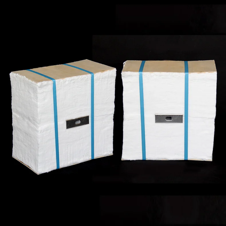 Складной модуль использования изоляционного материала Керамическое волокно одеяло огнеупорное керамическое волокно сложенный модуль