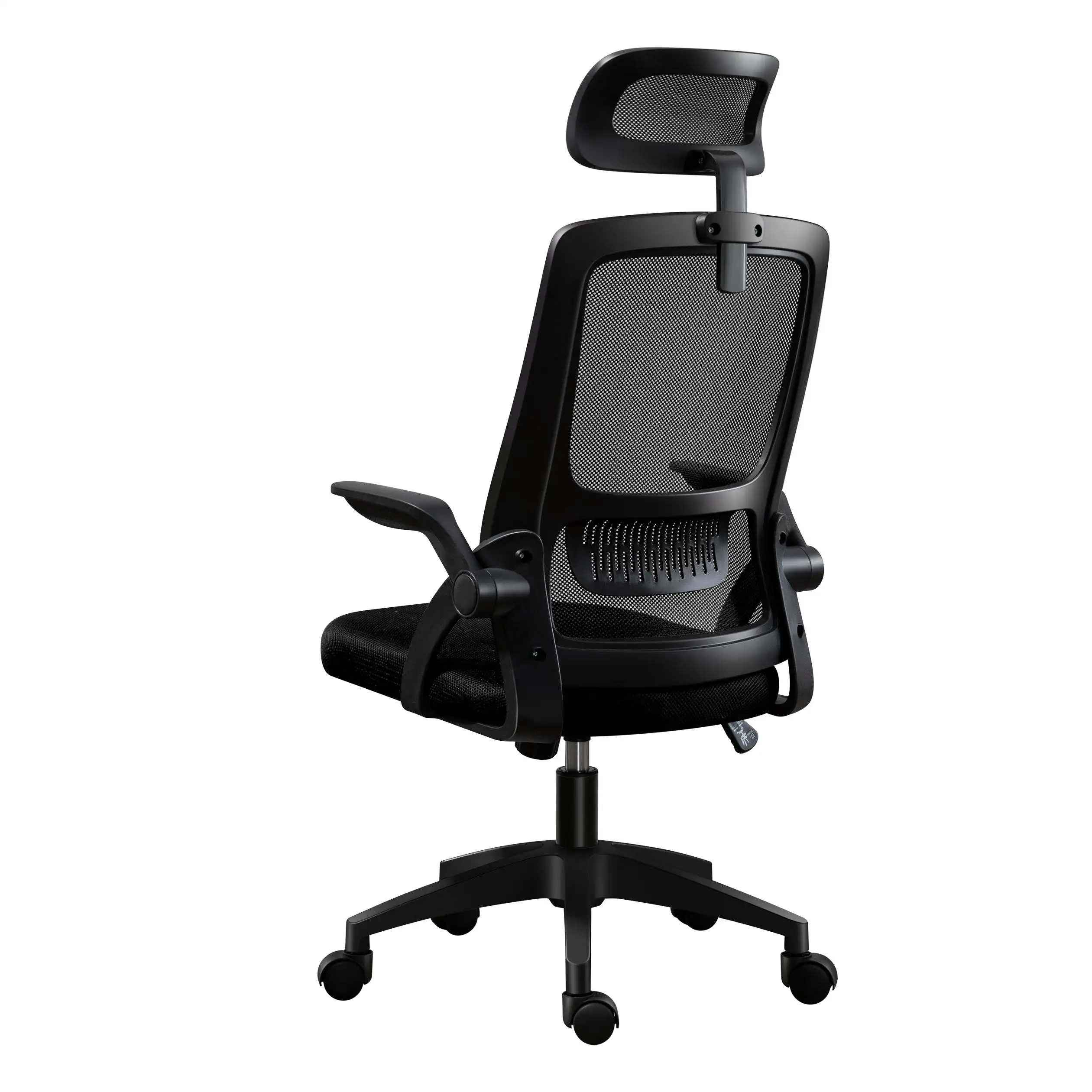 2024 visitor black fabric chair cheap sillas de oficina swivel computer chair executive mesh ergonomic office chair