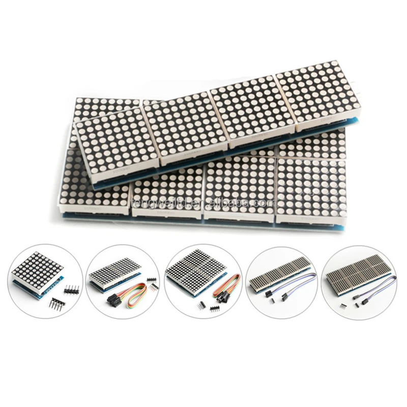 MAX7219 LED dot matrix module 1/2/4/8 Digital tube microcontroller control module For arduino diy