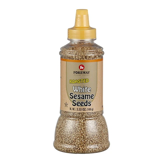 
100g wholesale retail OEM Customized High Quality Roasted White Sesame Seeds for bekery and baking 